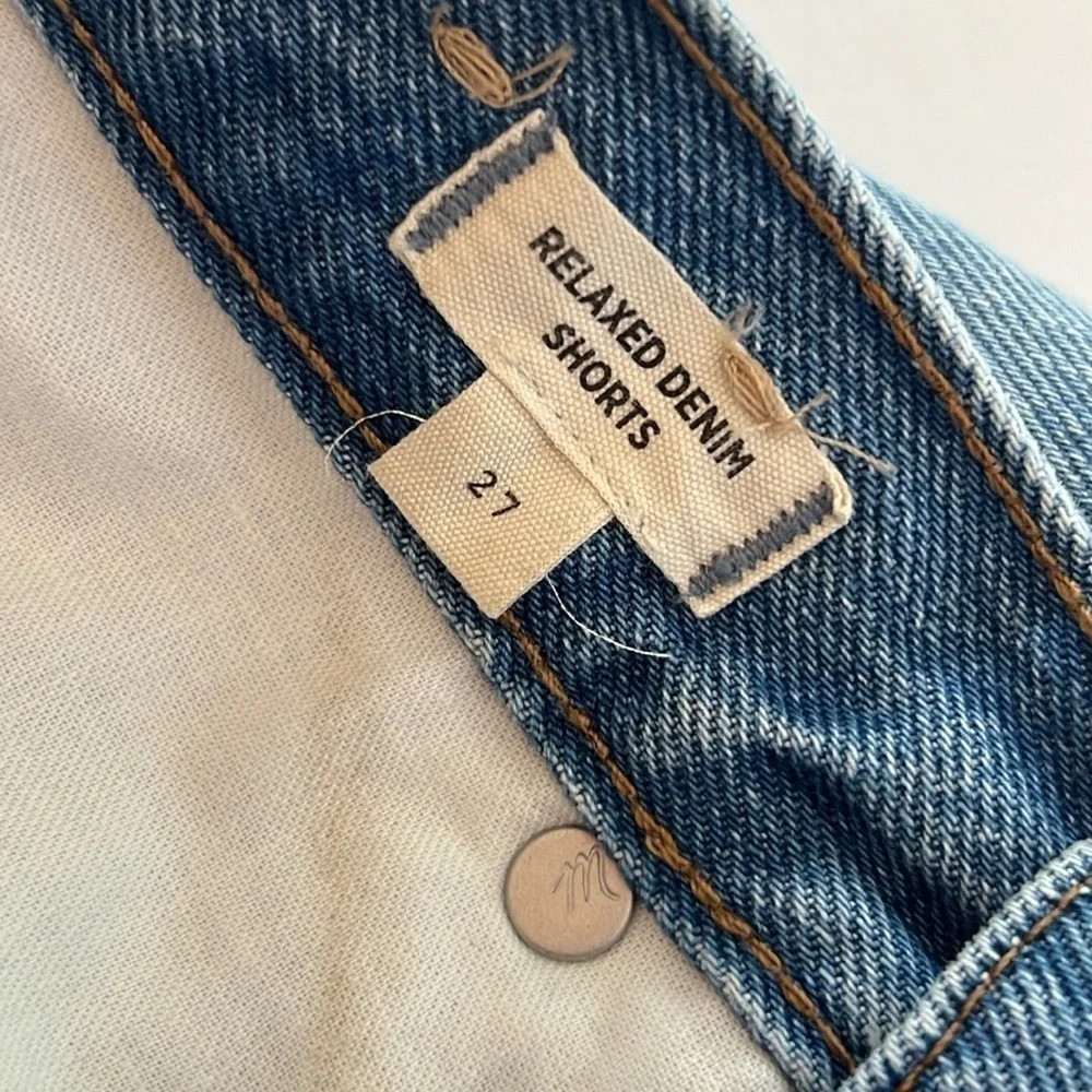 Madwell Relaxed Denim Shorts in Rosemount Wash: Destroyed Hem Edition SZ 27